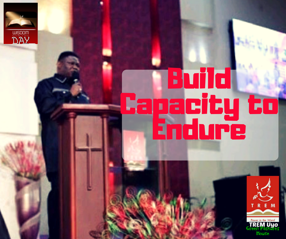 BUILD CAPACITY TO ENDURE